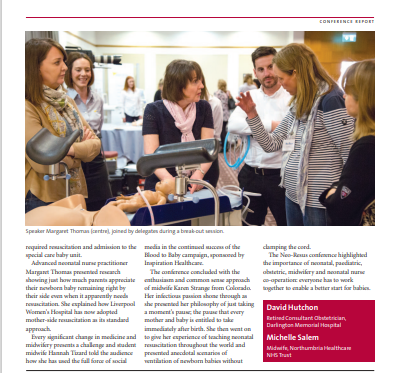 Newcastle conference on cord clamping at birth